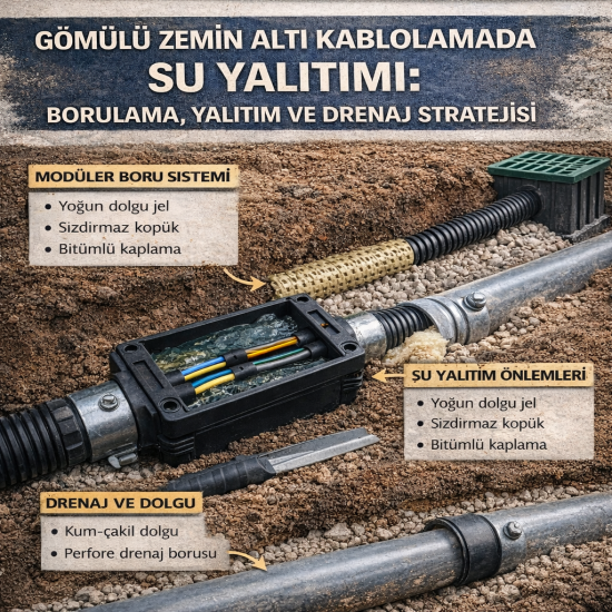 Başlık: Gömülü Zemin Altı Kablolamalarda Su Yalıtımı Nasıl Sağlanır?