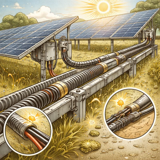 Güneş Enerjisi Santrallerinde Uv’Ye Dayanıklı Kablo Koruma Sistemleri