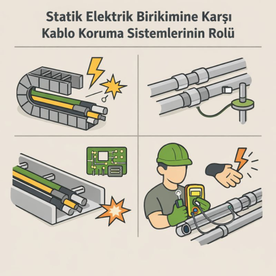 Statik Elektrik Birikimine Karşı Kablo Koruma Sistemlerinin Rolü