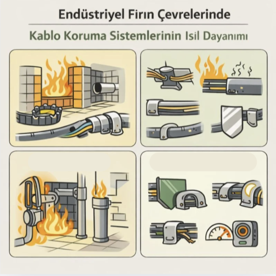 Endüstriyel Fırın Çevrelerinde Kablo Koruma Sistemlerinin Isıl Dayanımı